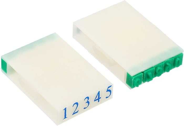 PATIKIL Detachable Number Stamps, 2 Set Numeral 0-9 Number Stamp Combination Set Number Stamper I... | Amazon (US)