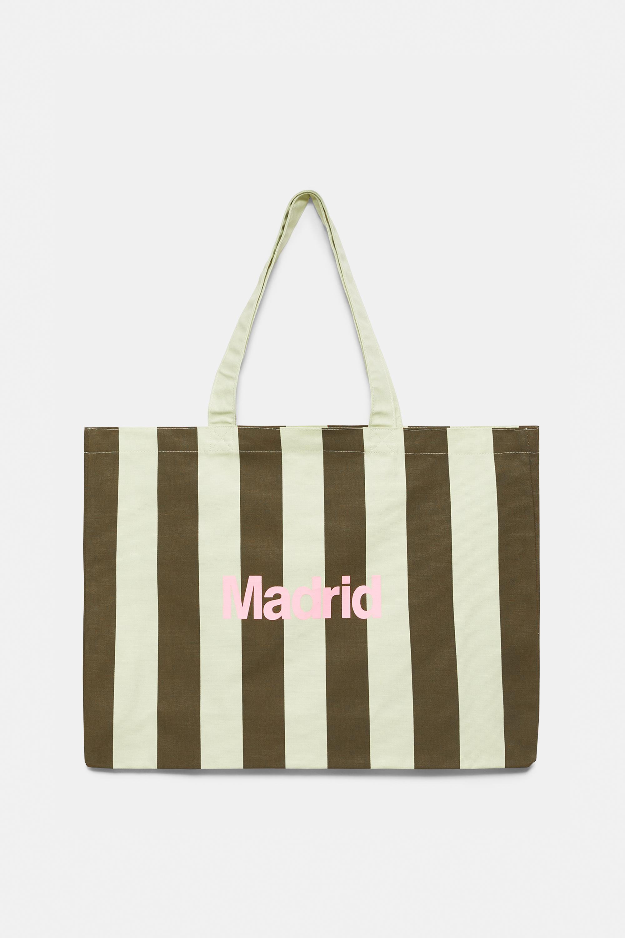 Striped city tote bag | Pull&Bear United Kingdom | PULL and BEAR UK