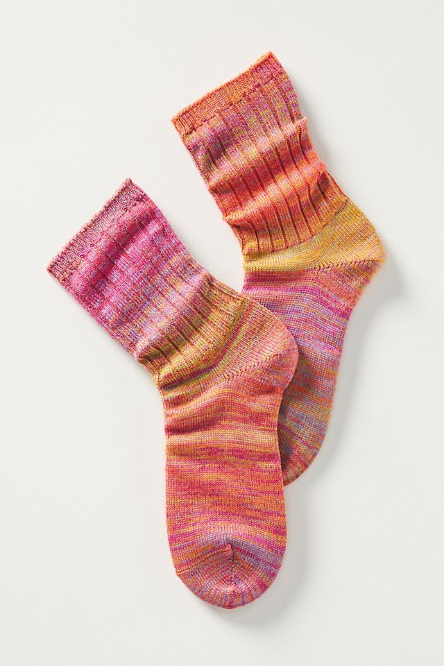 Hansel From Basel Space-Dyed Crew Socks | Anthropologie (US)