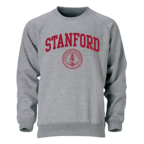 Barnesmith Stanford University Cardinal Crewneck Sweatshirt, Heritage, Charcoal Grey, Medium | Amazon (US)