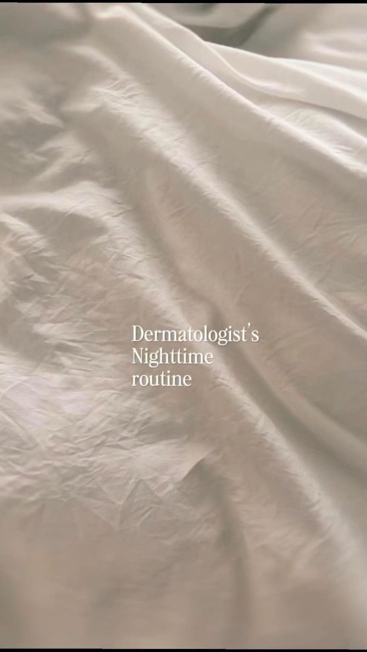 A PM night time routine is just the best way to relax after a long day. If all you did was SPF in the AM and a retinoid + moisturizer at night you would be fine. But I love this routine. It’s my me time after my kids are cozy in bed and a good  show or book on lock. 

Want to copy my routine, comment Night below and I’ll share it :) #dermatologist #pmskincare #pmskincareroutine