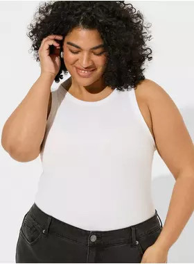 Ribbed High Neck Tank Top | Torrid (US & Canada)