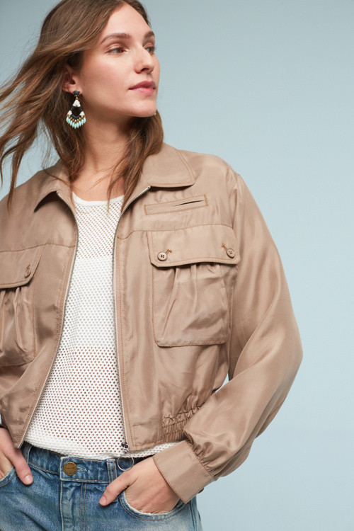 Pia Silk Jacket | Anthropologie (US)