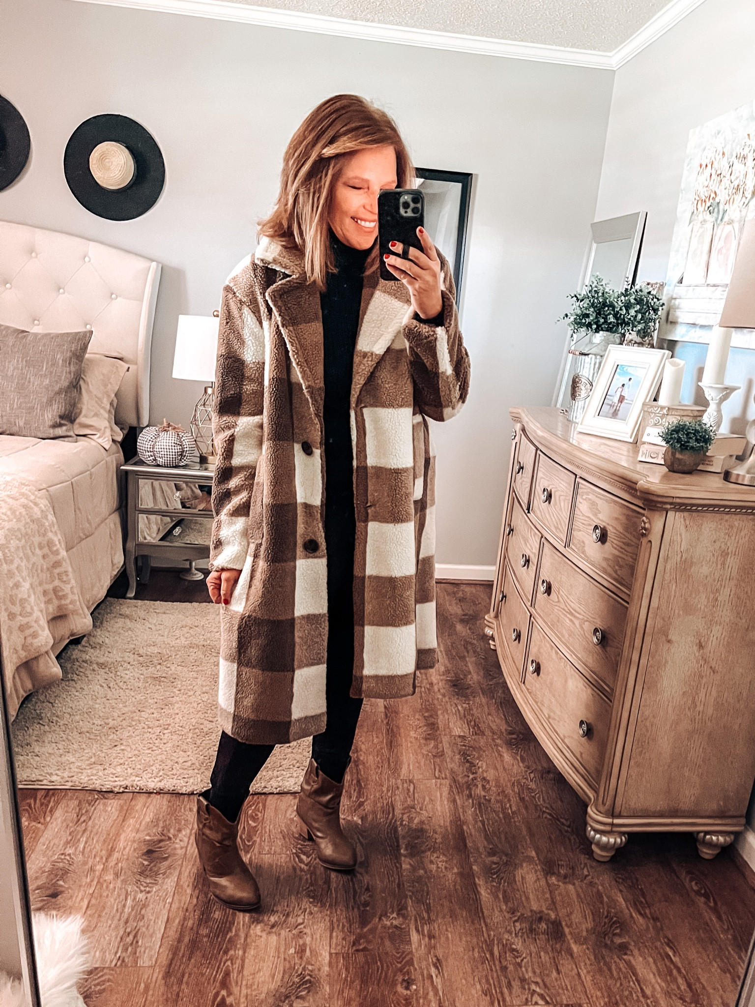 This shacket/coat from Walmart is a keeper!! Loving it with the black jeans and turtleneck. Added the western boots from Amazon that are on sale over 40% off today!! Jacket fits tts and comes in more colors 

Jacket, Walmart coats, Walmart fashion, Walmart finds, new arrivals, fall outfit, fall trend, everyday outfit, work wear jacket, fashion over 40, amazon fashion, Amazon deals 

#LTKsalealert #LTKshoecrush #LTKunder50