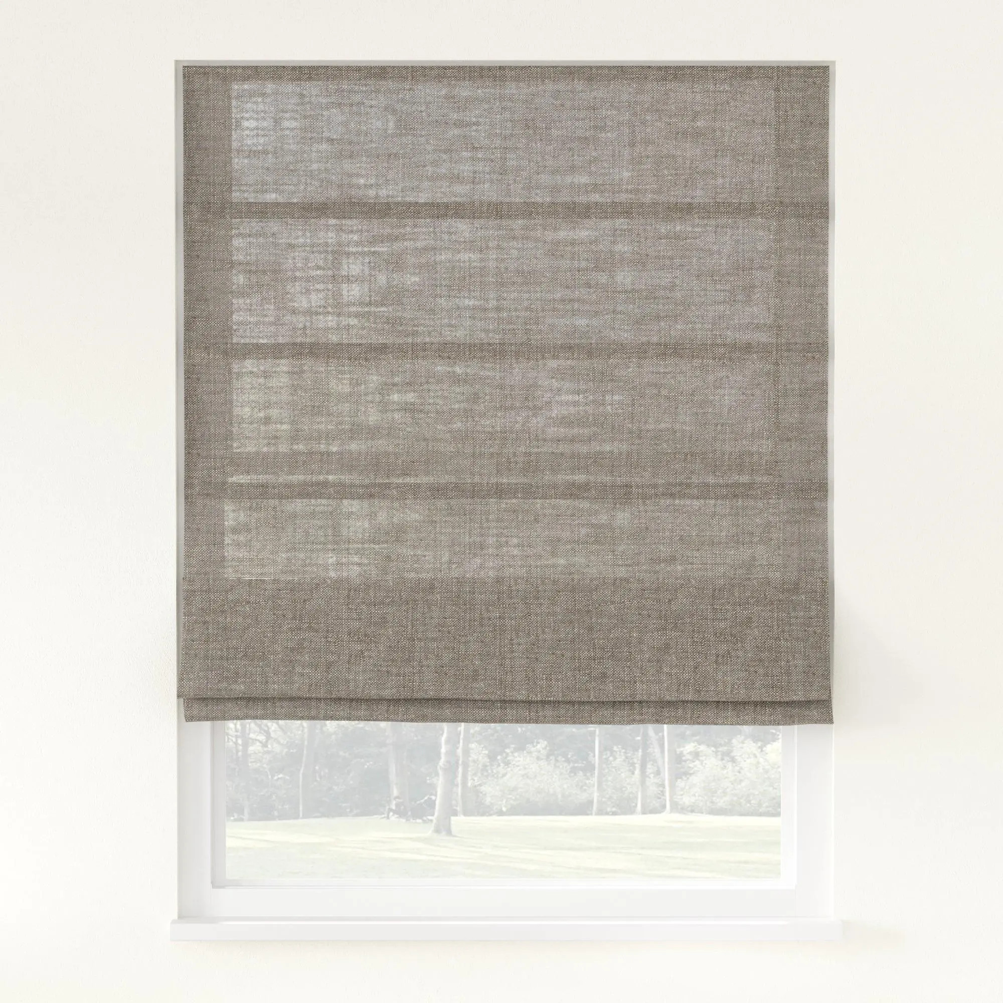 Florence Linen Roman Shade Cordless | LuxDrape