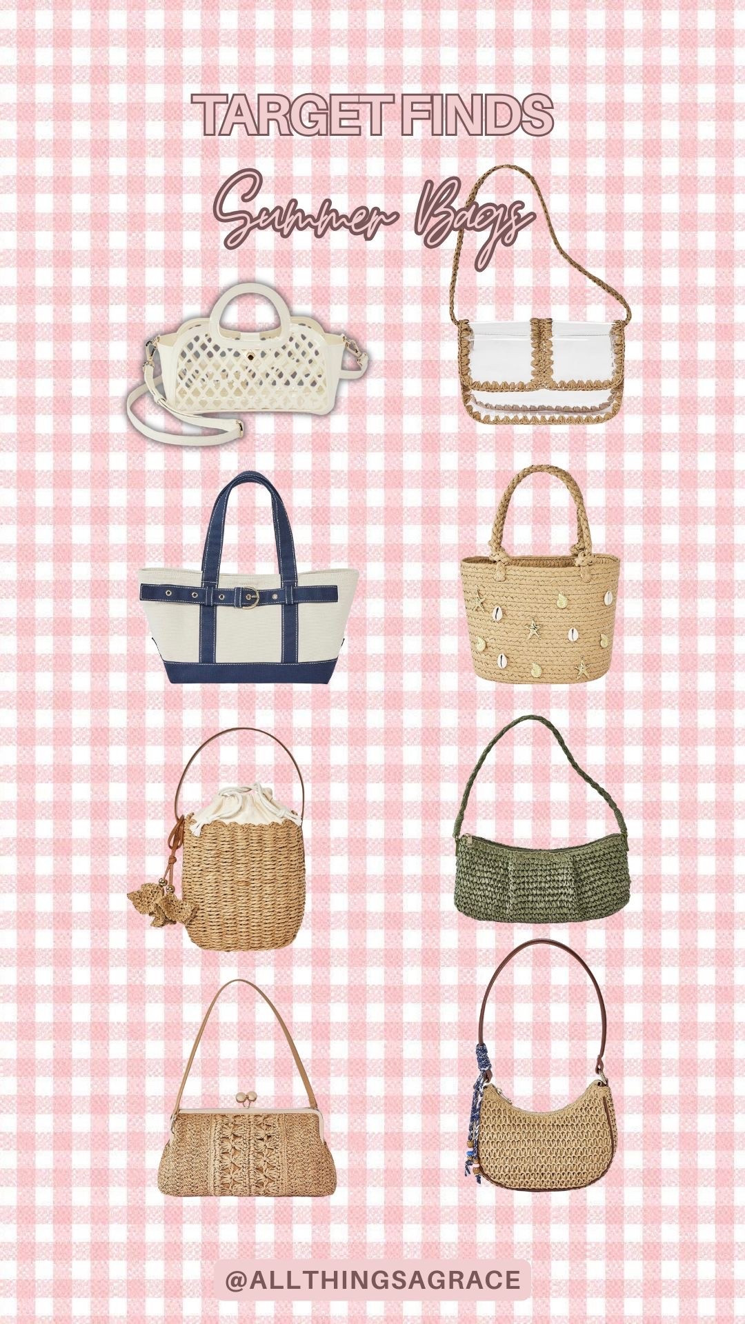 30% off Target Summer bags!! 🐚✨👜

#LTKSaleAlert #LTKootd #LTKgrwm