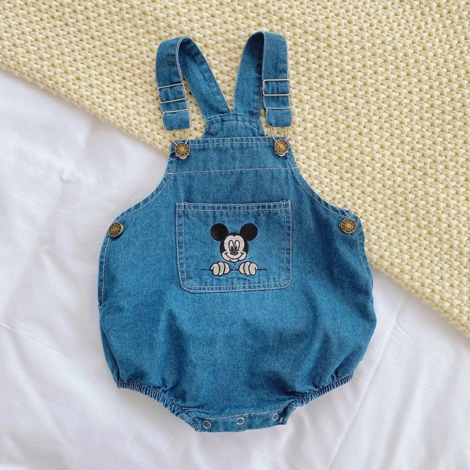 Mickey Mouse Newborn Baby Clothes Summer Girls Boy Cowboy - Etsy | Etsy (US)