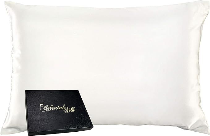 Celestial Silk 100% Silk Pillowcase for Hair Zippered Luxury 25 Momme Mulberry Silk Charmeuse Sil... | Amazon (US)