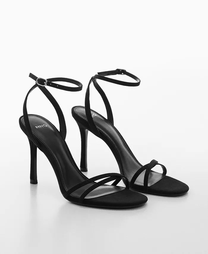 MANGO Women's Strappy Heeled Sandals - Macy's | Macy's