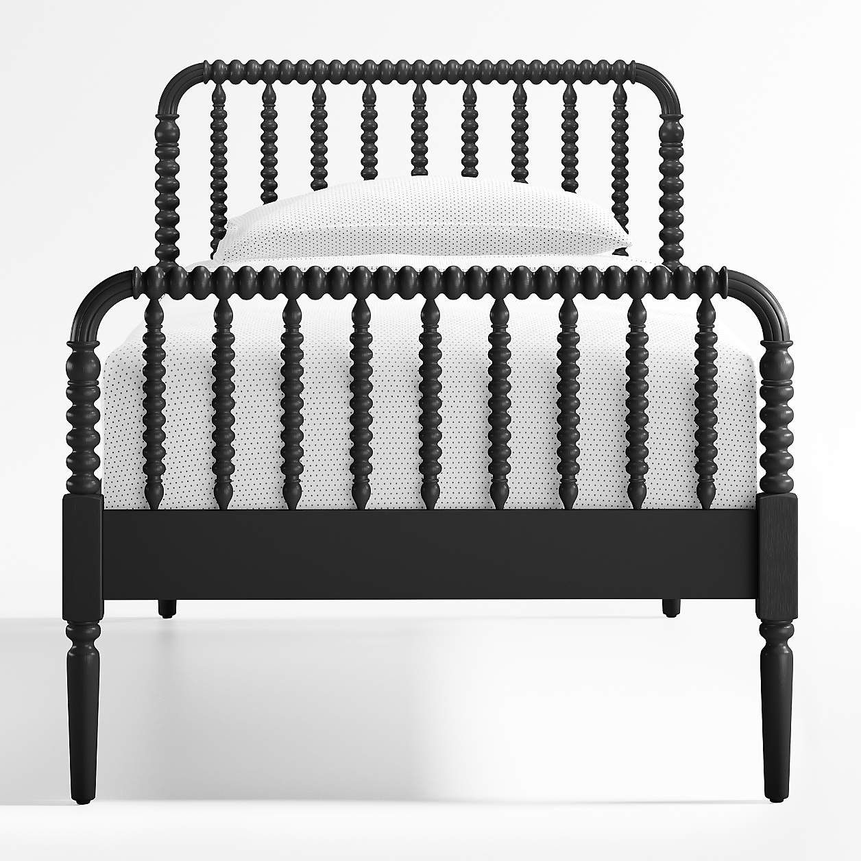 Jenny Lind White Wood Full Bed Frame + Reviews | Crate & Kids | Crate & Barrel