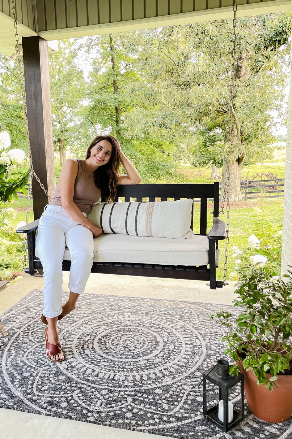 Front porch swing and decor! 

#LTKFind #LTKhome