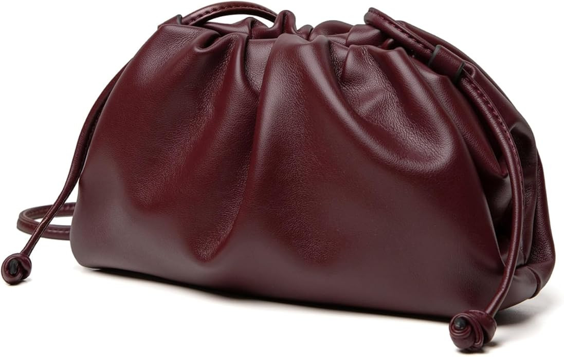 Huralona Dressy Pleated Vegan Leather Clutch Purse Super Soft Cloud Dumpling Clutch Bag for Women... | Amazon (US)