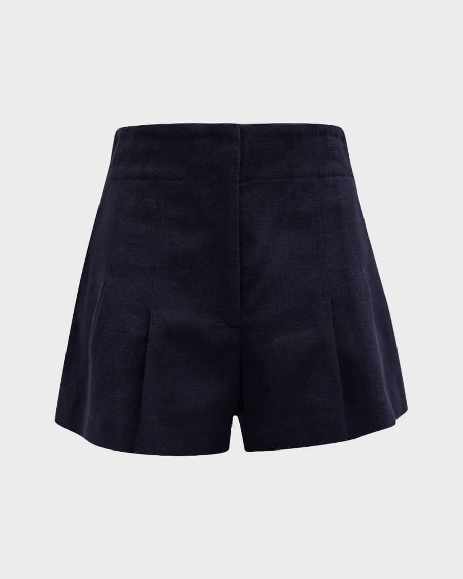 A.L.C. Bennett Pleated Wide-Leg Shorts | Neiman Marcus