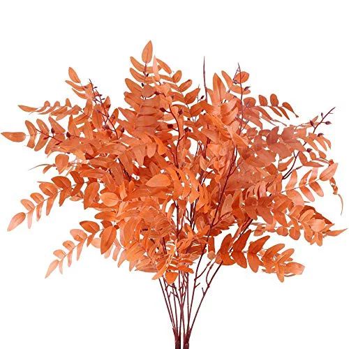 AILANDA 2Pack Artificial Greenery Stem Fake Plants Outdoor Silk Sophora Japonica Leaf Silk Fall S... | Walmart (US)