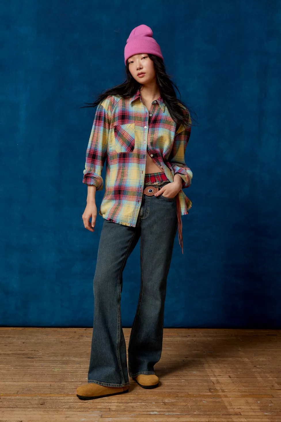 BDG Cutoff-Waistband Flare Jean | Urban Outfitters (US and RoW)