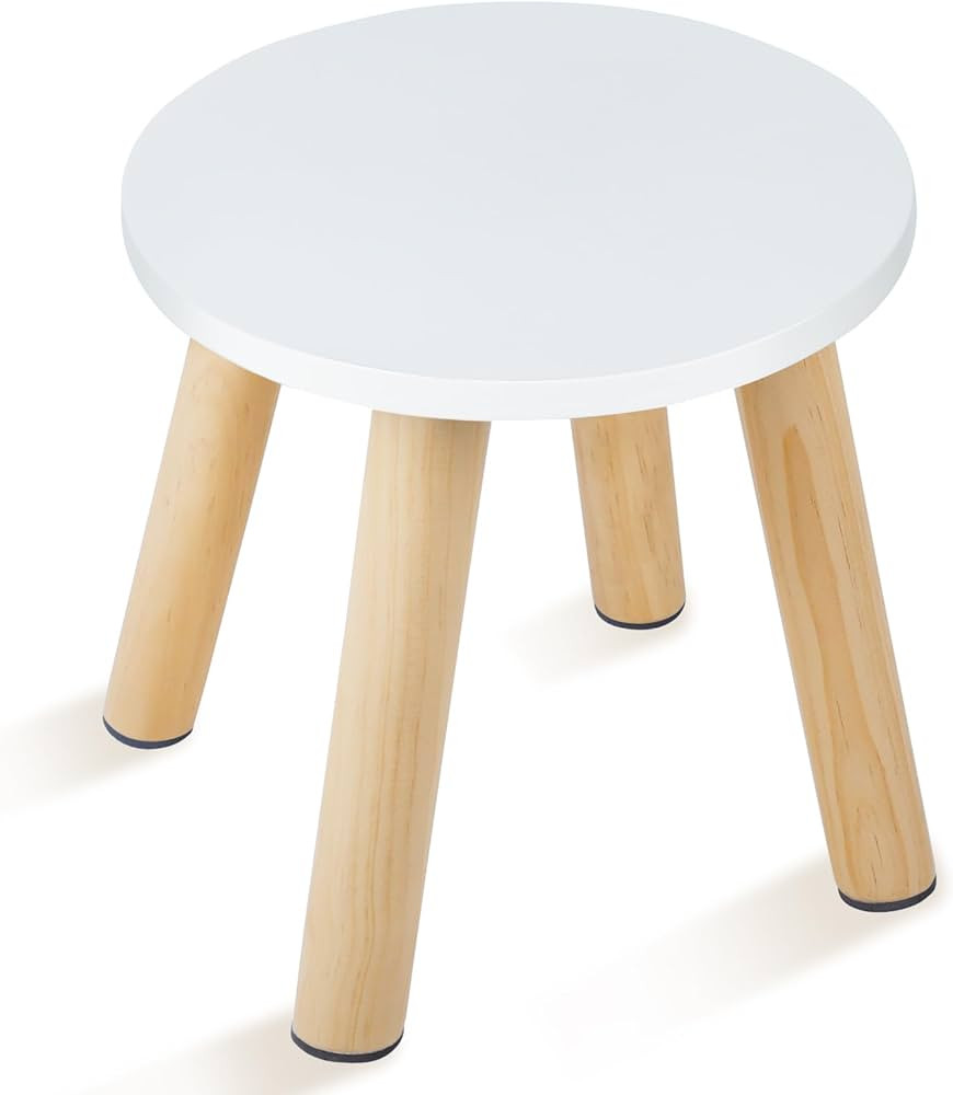 Wooden Step Stool for Kids, Children's Stool Matched Sensory Table, Children Sitting Stool with A... | Amazon (US)