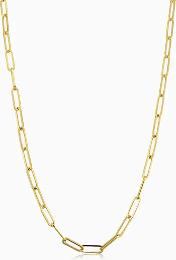 14K Gold Venice Link Paperclip Necklace | Nordstrom