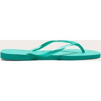 Green Metallic Havaianas Slim Flip Flops | PrettyLittleThing UK