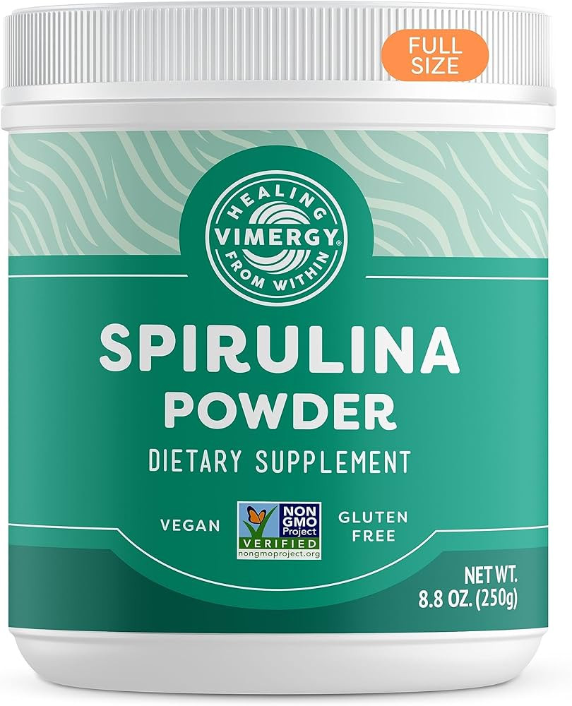 Vimergy Spirulina Powder, 83 Servings (3g/serving) – Greens Powder Supplement, Rich in Phytonut... | Amazon (US)