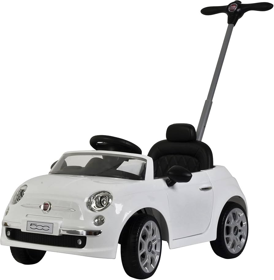 Best Ride On Cars Fiat 500 Push Car, with Stroller, Adjustable Footrest and Handle, Horn, Music, ... | Amazon (US)