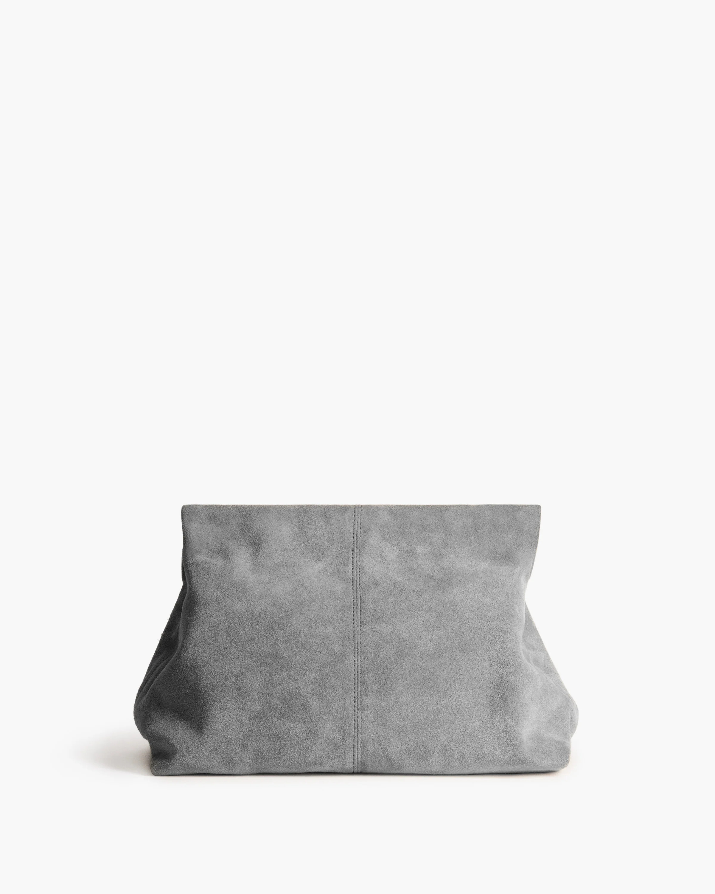 Clay Clutch Suede Grey | Flattered
