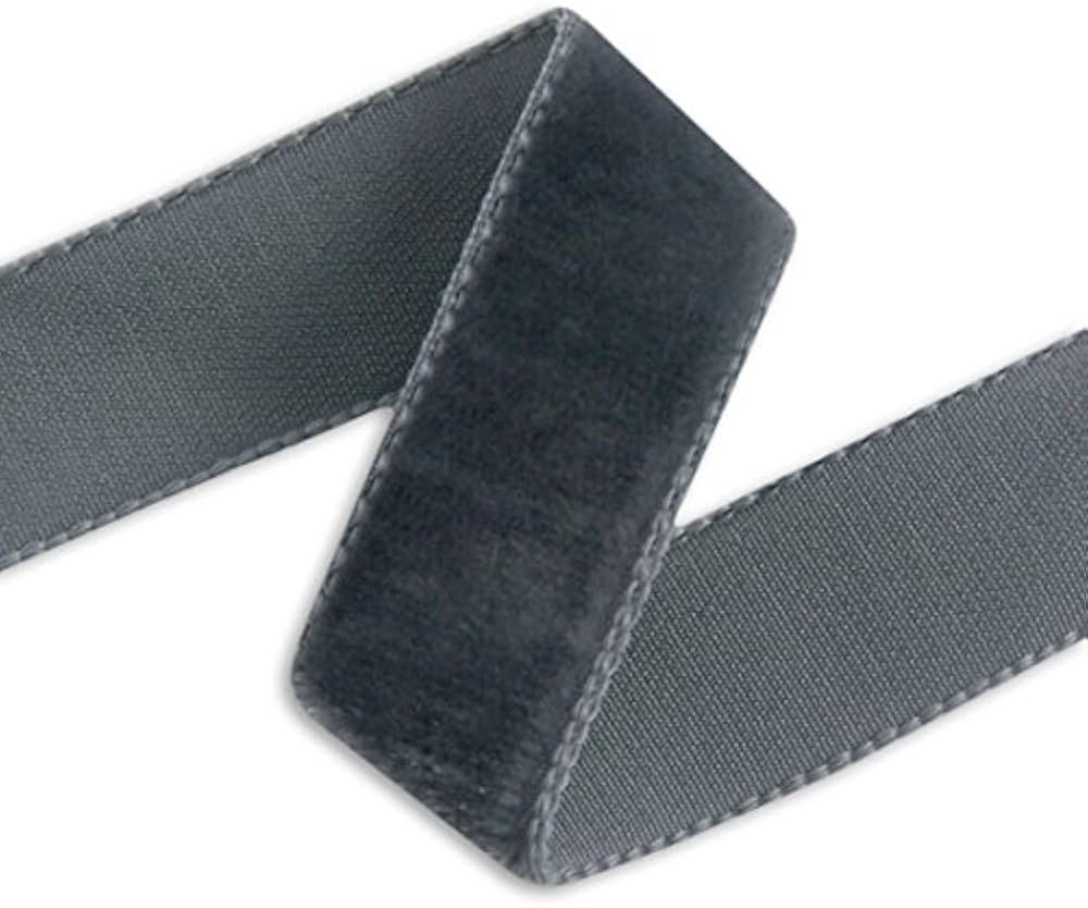 M&J Trimming Swiss Velvet Ribbon - 1 3/8" Wide Plush Single Face Woven Velvet Trim for Sewing Emb... | Amazon (US)