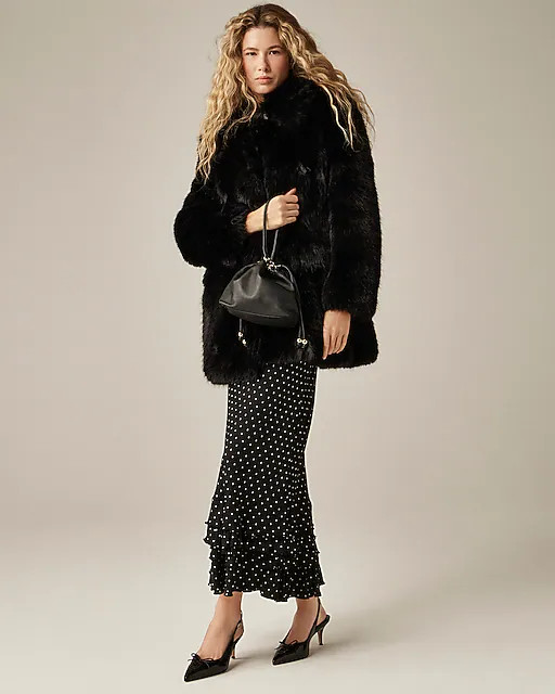 Faux-fur coat | J. Crew US