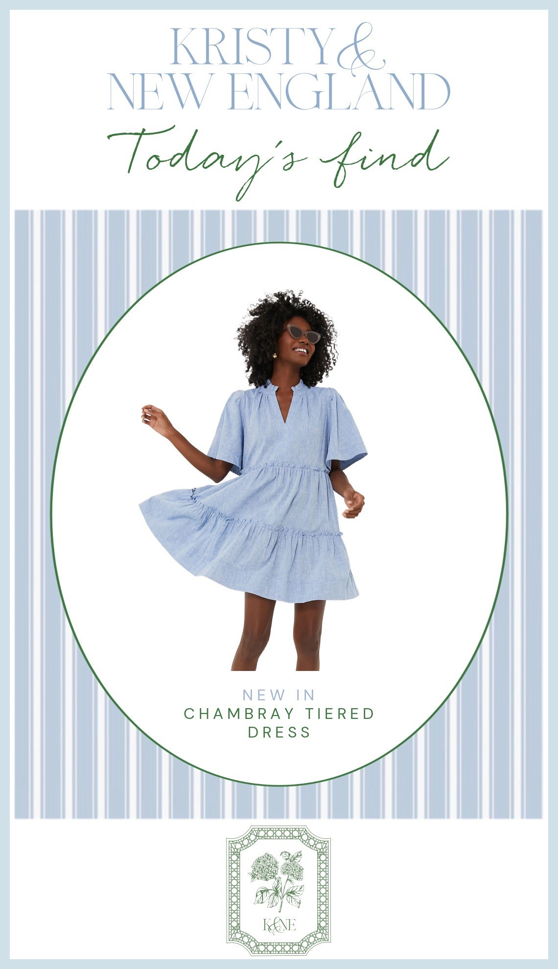 Chambray tiered dress 

#LTKOver40