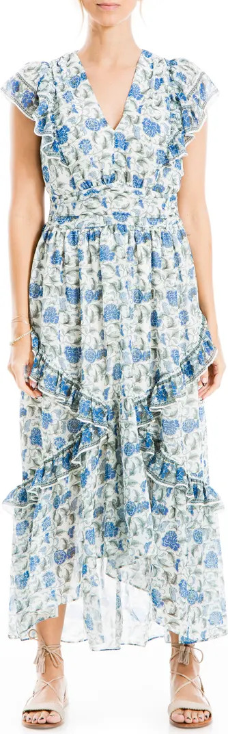 Georgette Ruffle Maxi Dress | Nordstrom Rack