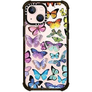 CASETiFY Impact iPhone 13 Case [6.6ft Drop Protection] - Butterfly Rainbow - Clear Black | Amazon (US)