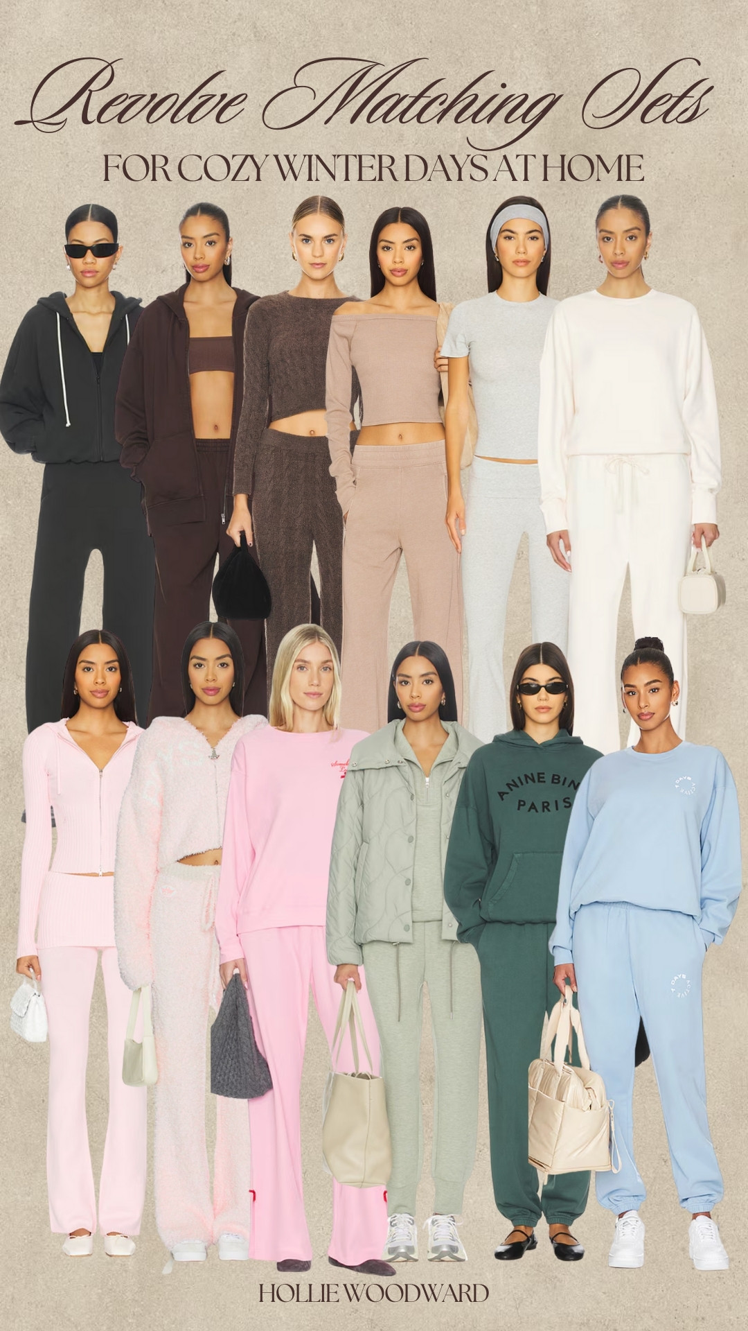 cozy loungesets for winter snow or sick days at home or perfect for errands, travel, etc 🤍 

 