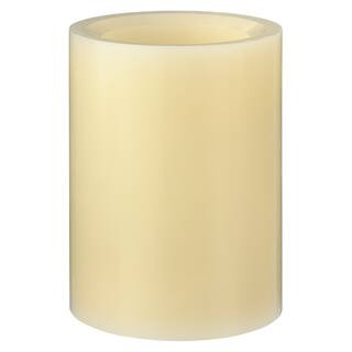 Inglow® Flameless Real Wax LED Pillar Candle, Cream | Michaels Stores