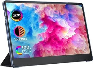 kksmart OLED Portable Monitor 15.6 inch OLED 1080P FHD USB-C Laptop Monitor 100% DCI-P3 1MS 10000... | Amazon (US)