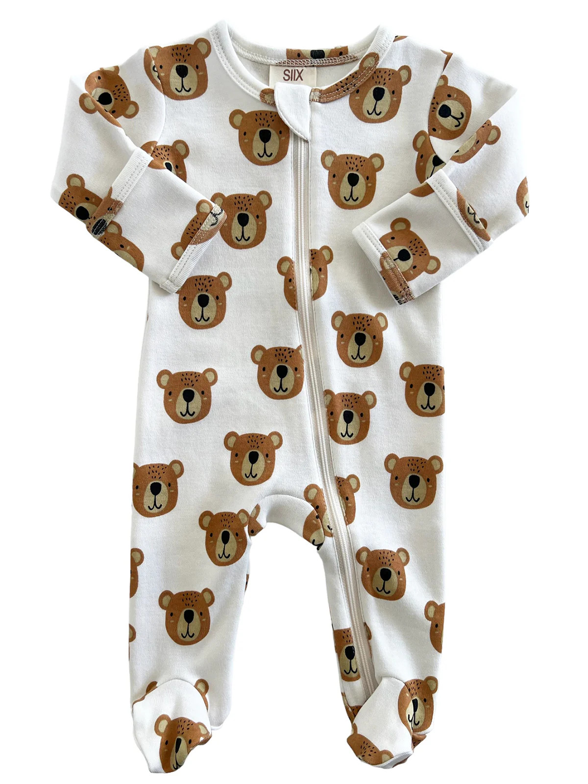 Baby Bear / Organic Zip Footie | SpearmintLOVE
