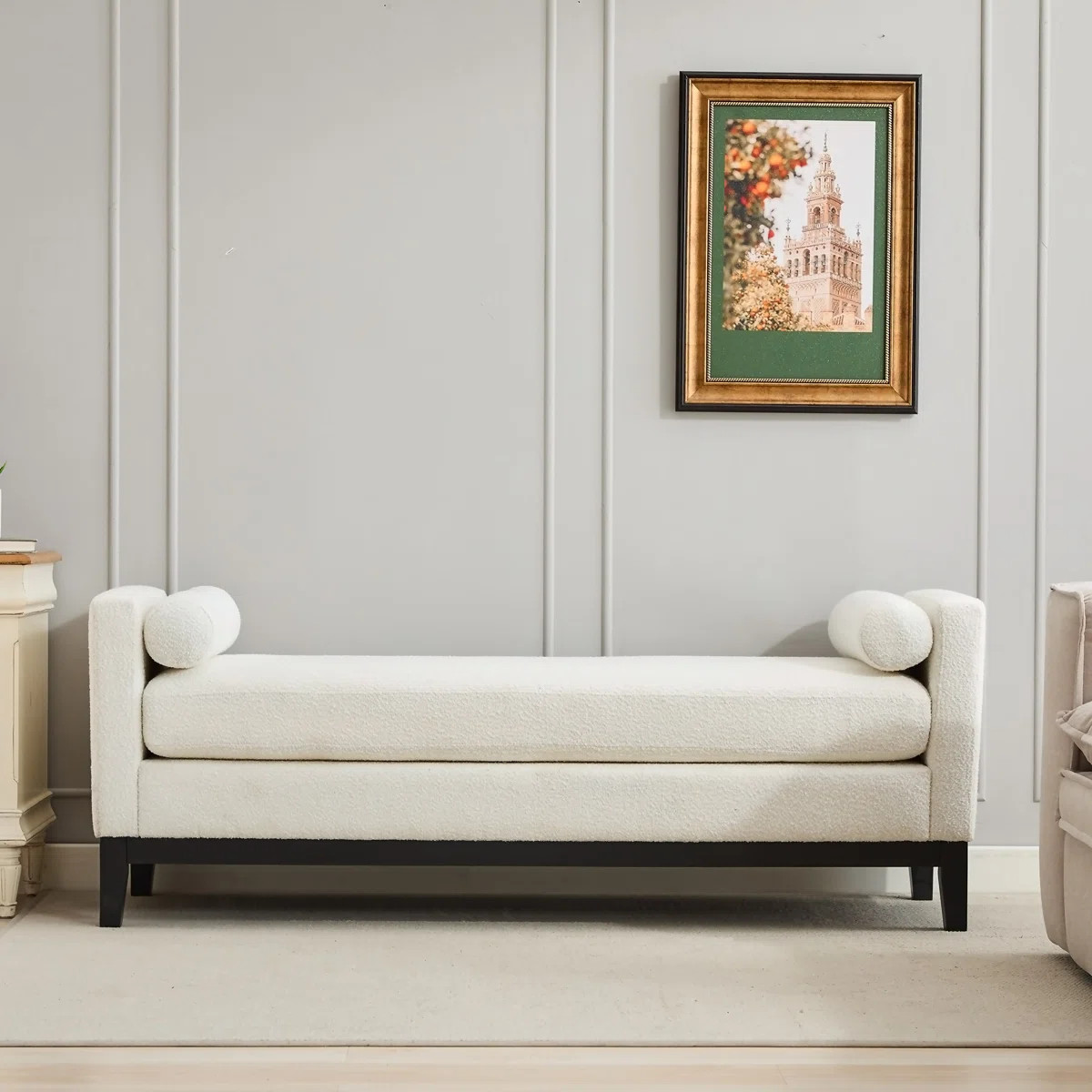 66"w Upholstered Bench For Bedroom End Of Bed | Wayfair North America