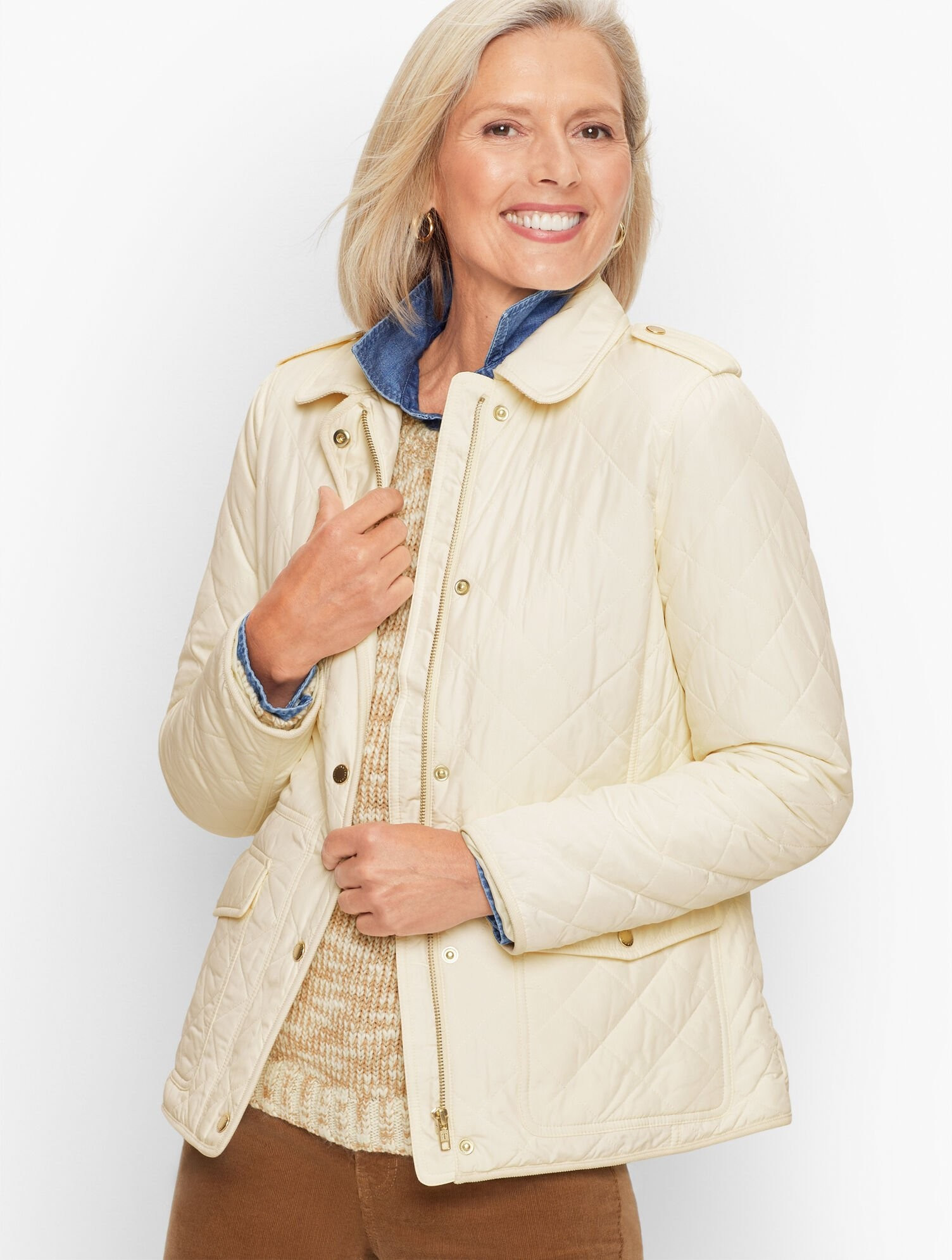 Quilted Barn Jacket | Talbots