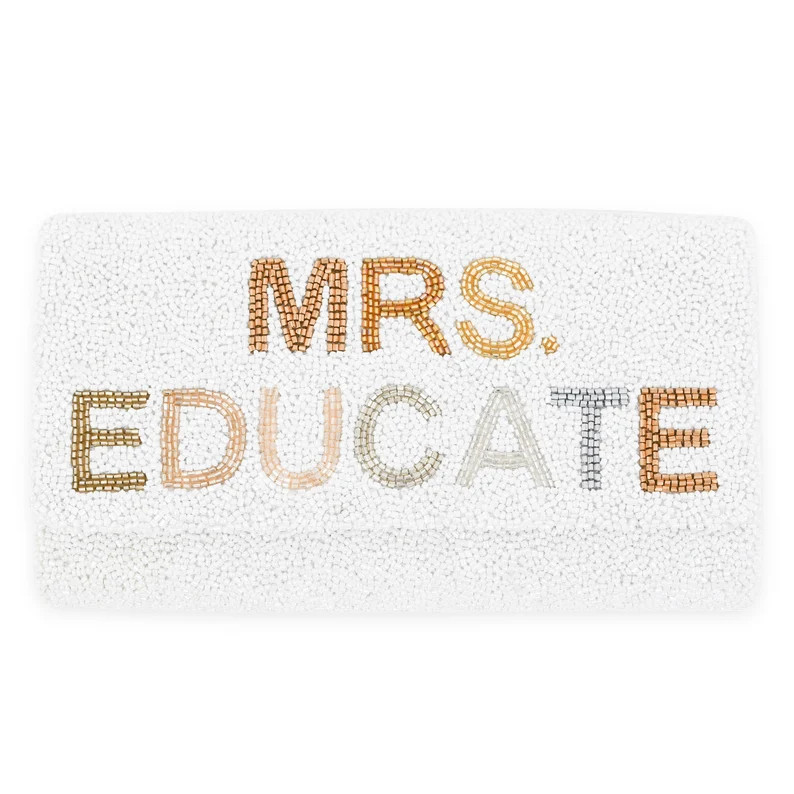 MRS. (LAST NAME)  Half Barrel Custom Beaded Clutch – Medium | Etsy (US)