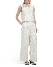 White Denim Top And Pants Collection | TJ Maxx