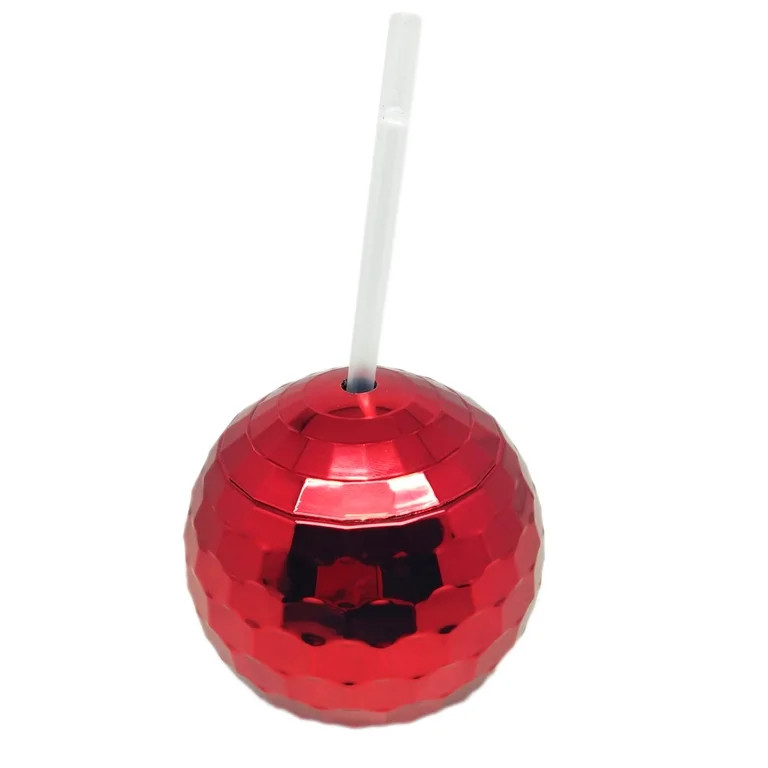 Valentine's Day Metallic Plastic Red Disco Cup Party Favor, by Way To Celebrate | Walmart (US)