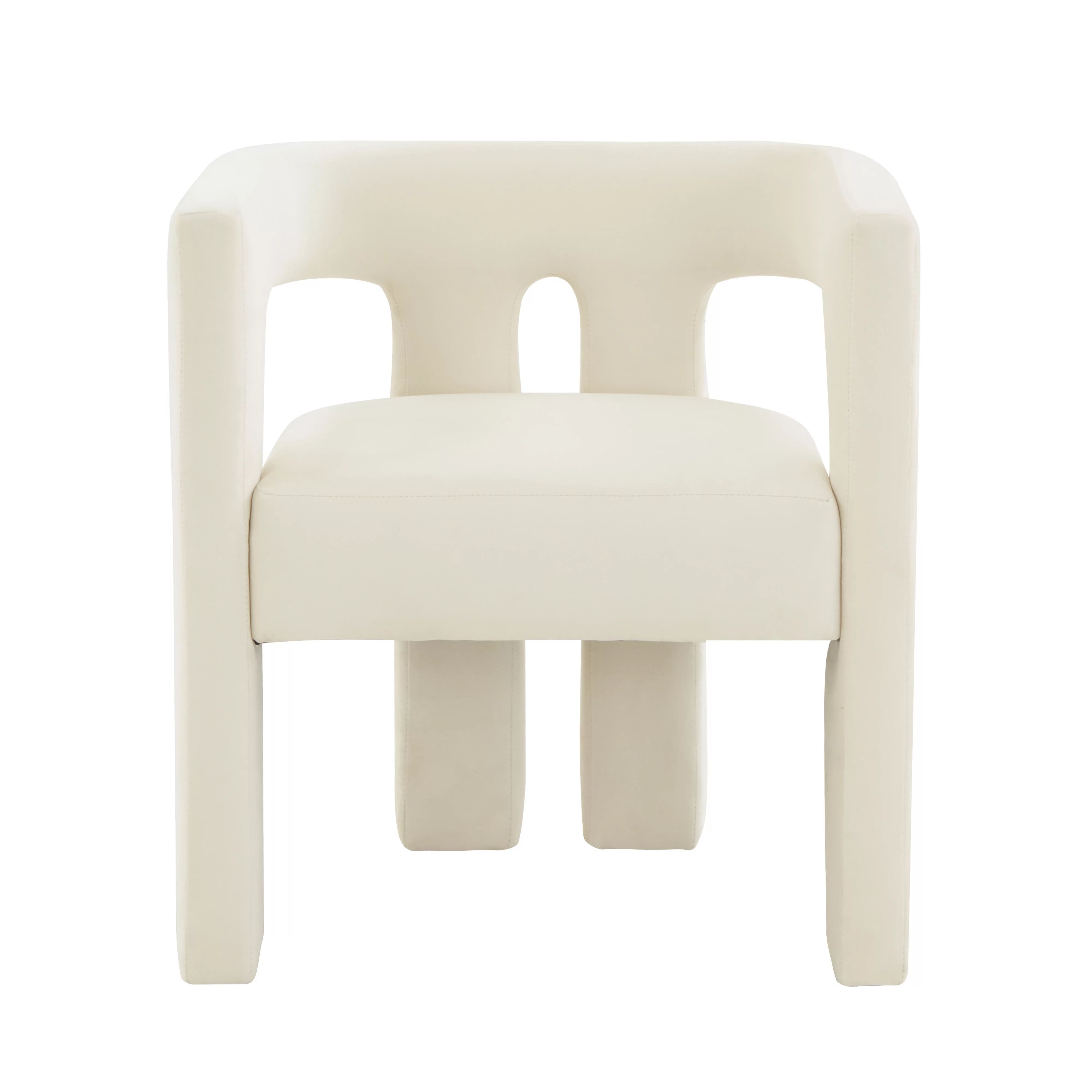TOV Furniture Sloane Cream Velvet Accent Chair | Walmart (US)
