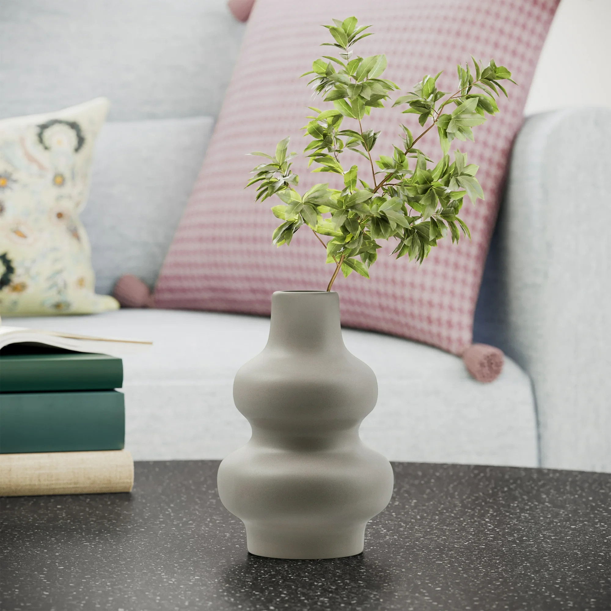 Beautiful Ceramic Bubble Vase by Drew Barrymore, Porcini Taupe - Walmart.com | Walmart (US)