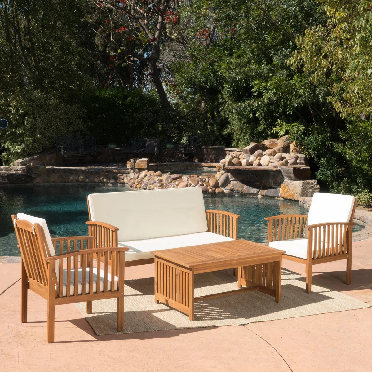Patio Furniture Set 4 Pieces | Wayfair North America