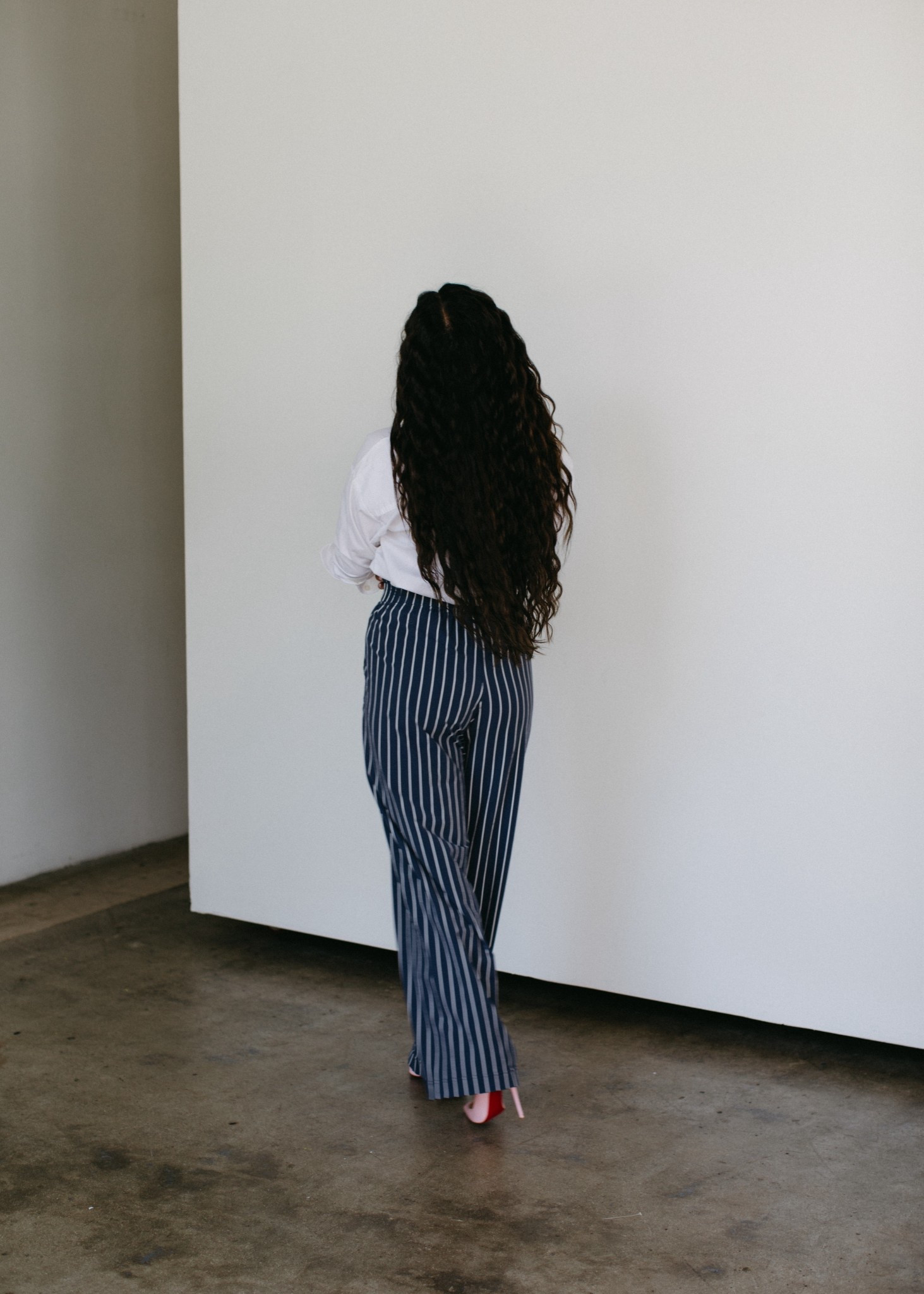These striped pants are so versatile. This color is currently sold out but they come in a few different colors. They have a 25” or 31” length option. Hair products linked below.

#LTKBeauty #LTKStyleTip