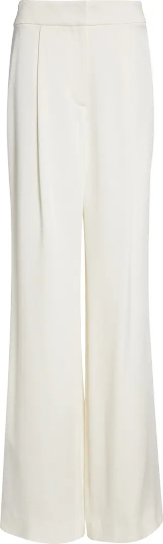 Robinne Crepe Back Satin Wide Leg Pants | Nordstrom