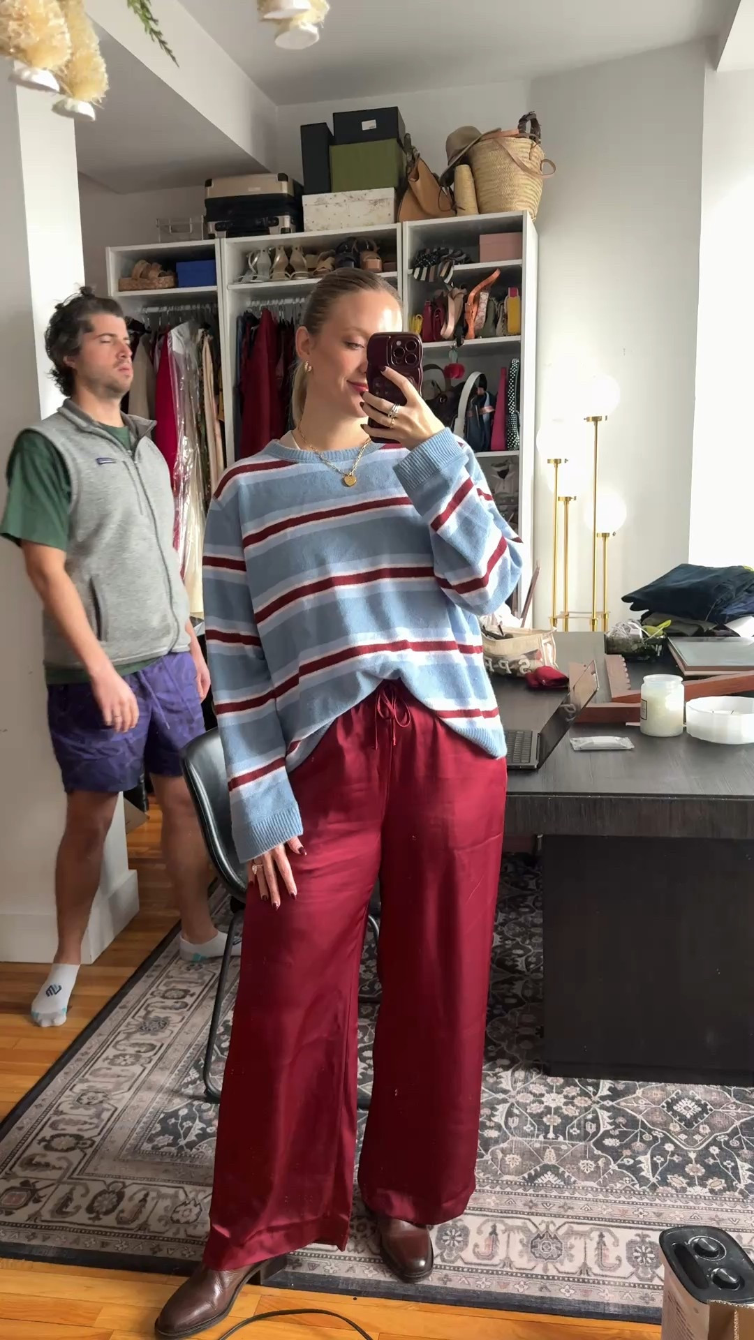 Easiest winter outfit recipe: a comfy sweater & satin pants 

#LTKFindsUnder100 #LTKMidsize #LTKootd