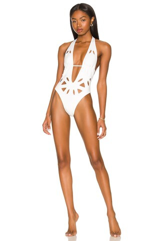 GIGI C Casey One Piece in White from Revolve.com | Revolve Clothing (Global)