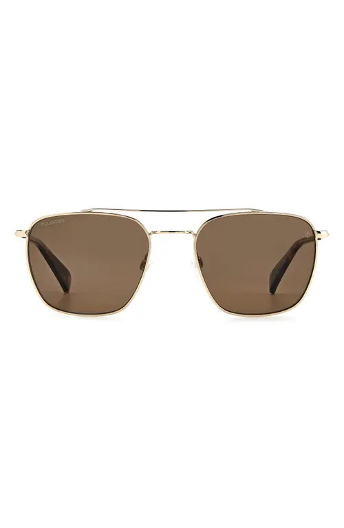 rag & bone 53mm Navigator Sunglasses in Gold at Nordstrom | Nordstrom