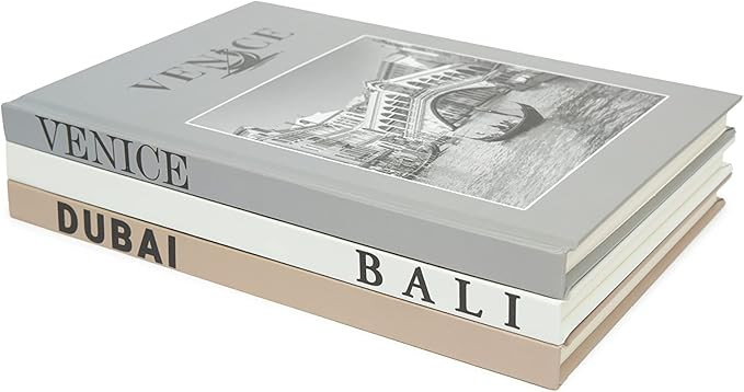 Set of 3 Decorative Books for Home Decor - Coffee Table Decoration Books - Best Display Books - B... | Amazon (US)