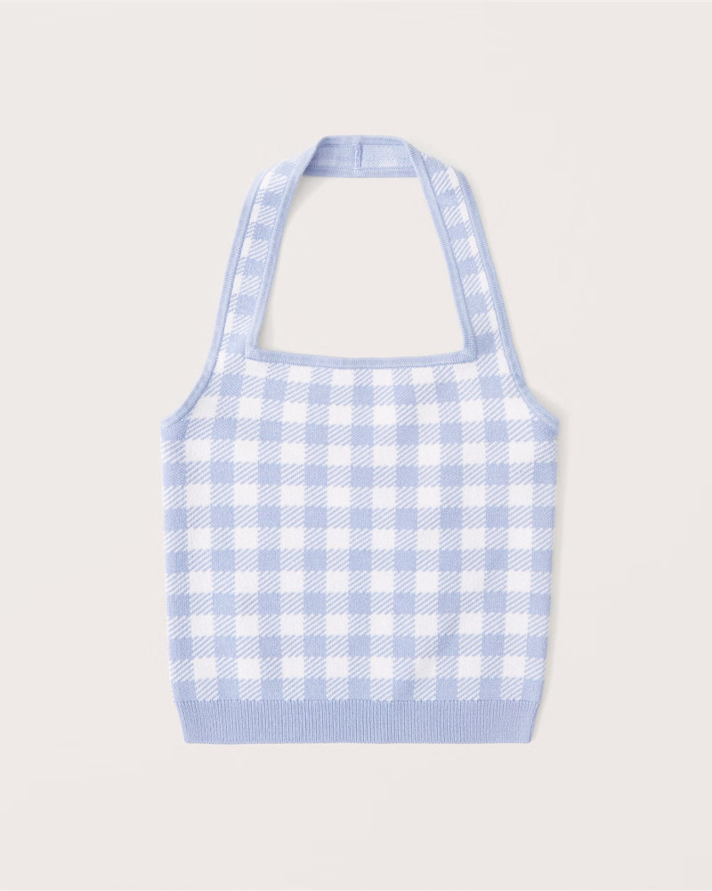 Women's Elevated Knit Slim Halter Tank | Women's Tops | Abercrombie.com | Abercrombie & Fitch (US)