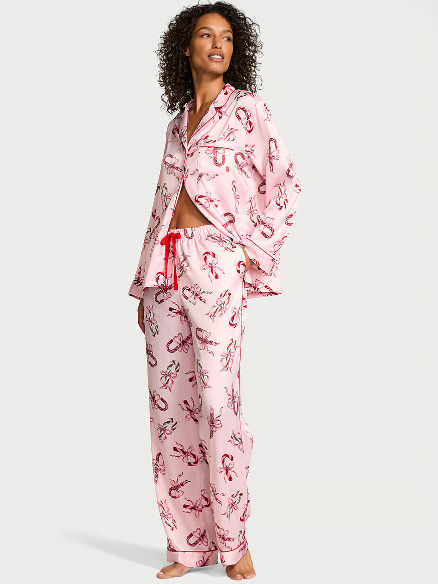 Buy Glazed Satin Long Pajama Set, Print - Order Pajamas Sets online - Victoria's Secret US | Victoria's Secret (US / CA )